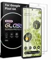 [2 Pack] Google Pixel 6A 5G Screen Protector 9H Hardness Fingerprint Unlock Support, HD Tempered Glass For Google Pixel 6a 5G