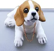 Car Decoration Dog - Resin Figures for Dashboard, Creative Cute Desktop Ornament, Decor for Bookshelf, Windowsill