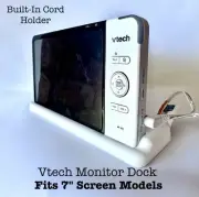 VTech Baby Monitor Dock | 7" Screen Models | Stable Stand | Built-In Cord Holder