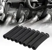 Car 1200 Degree Spark Plug Wire Boots Heat Shield Protector Sleeve Cover fit for SBC BBC 350 454 (8PCS) by