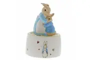 Beatrix Potter Peter Rabbit Ceramic Musical - Mrs. Rabbit And Peter