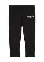 Balmain Kids Logo-print Stretch-cotton Leggings - Black - 18 Months (18 Months) 18 MONTHS (18 months)