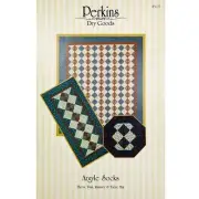 Argyle Socks Quilt Table Runner and Mat PATTERN 109 Perkins Dry Goods 4 Projects