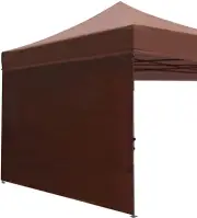 ABCCANOPY Instant Canopy SunWall 10x10 FT, 1 Pack Sidewall Only, Brown