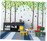 Giant Jungle Tree Wall Decals Birch Tree Wall Decals Forest Tree Wall Stickers
