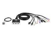 Aten Cs692 2 Port Usb Hdmi Audio Cable Kvm Switch - KVM Cable KVM Switches