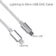 5ft OTG Lightning to Micro USB DAC Cable for iPhone12 X 8 7