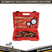 41Pc PK Tool Master Fuel Injection Pressure Tester Set Petrol Engine Twin Gauge