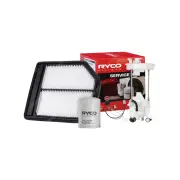 Ryco Oil Air Fuel Filter Service Kit for Honda Civic FD R18A1 02/2006-12/2011
