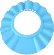 HOOYEE Safe Shampoo Shower Bathing Protection Bath Cap Soft Adjustable Visor Hat for Toddler, Baby, Kids, Children (Blue)