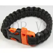550 Paracord Military Camping Hunting Survival Bracelet Parachute Cord Whistle#1