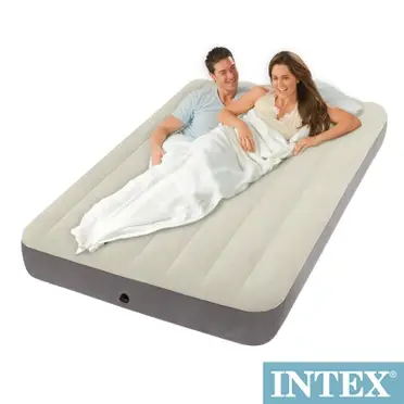 INTEX 新型氣柱 植絨充氣床墊 - 雙人 (64708)