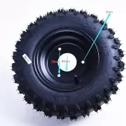4.10-6 Go Kart 3 Stub Wheel Rim & Tyre Drift Trikes Buggy Kids Cart 4.1 x 6 Rear