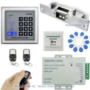 New RFID Card+Password Door Access Control System+Electric Strike Lock+2 Remotes