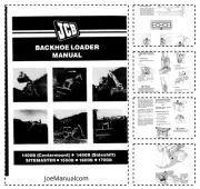 JCB 1400B 1550B 1600B 1700B 3CX Sitemaster [337001-] Backhoe Loader Operators...