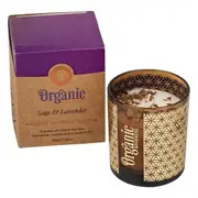 Organic Goodness Sage and Lavender Smudge Candle 200gms