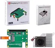 GeeekPi M.2 HAT with Ribbon Cable(FFC) for Raspberry Pi 5 and Active Cooler Fan for Raspberry Pi 5