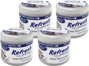 Refresh New Car scent Odor Eliminator Air Freshener Car RV Home Pack 4.5 oz Gel