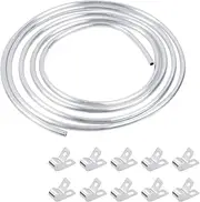 UTALIND 5/16" OD Aluminum Hard Fuel Line Tubing Metal Hardline Tube for Brake Line, 10 Feet Coil 0.039" Thickness