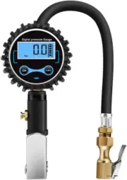 Digital tire Pressure Gauge with inflator,Accurate 0.1 Display Resolution 235Psi
