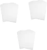 KALLORY 3sets Vinyl Mat for Countertop Sticker Paper Roll PVC Translucent Half-Sided Adhesive Backing Material 30sheets*3