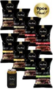 9 PIECE PACK Nive Beef Jerky GRASS FED - NO ADDED HORMONES