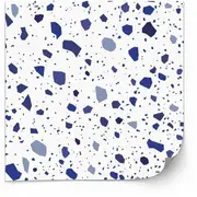 [Namly Design] Tiles Sticker - Terrazzo Decals / Blue / 24 pcs