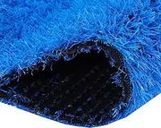 Artificial Grass Blue Artificial Grass Fake Turf with Drainage Holes 25cm Height Realistic Synthetic Grass Carpet for Indoor Outdoor(79x157in)