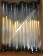 80 Pack - 12" X 3/4" Diameter Clear Packaging Mailing Shipping Storage Tube