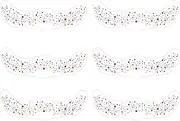 Face Freckle Stickers - 6PCS Temporary Glitter Makeup Patches | Gentle Adhesive Facial Decoration for Women, Girls, Festivals, Stage Performances, Cosplay, Parties, Creative Artistic Looks