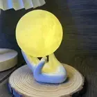 Lunar Lamp Moonlight Lamp Bedroom Moon Lamp Moonlight Lamp With Ceramic GS