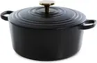 BK Cookware Enamelled Iron Dutch Oven Casserole Dish with Lid, Induction Safe