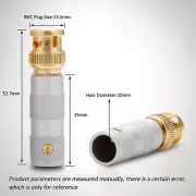 1x Gold Plated BNC Connector Fever Coaxial Digital Cable Adapter HiFi Audio Plug