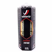 維多利亞石墨稀自行車公路車防刺黑底膚邊輪胎外胎 Vittoria Corsa G+ 700 x 23C Tire