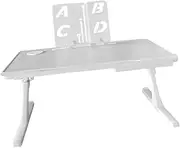 Generic Laptop Desk Laptop Bed Tray Table Folded Height Adjustable Retractable Legs Practical Laptop Stand for Bed Lap Table for Home