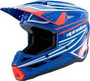 Alpinestars Supertech S-M3 Wurx, motocross helmet youth , color: Blue/Red/White , size: M