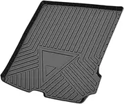 X AUTOHAUX Flat Face Cargo Liner Rear Trunk Mat Trunk Cargo Luggage Boot Tray Mat Stripes and Triangles Pattern for Volvo V90 2017-2024 Anti-Slip