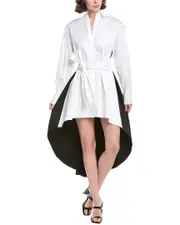 TOCCIN Ariella Pleated Fly Away Shirtdress