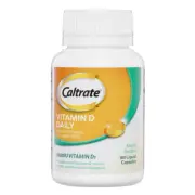 Caltrate Vitamin D Daily 1000UI Vitamin D3 Helps Calcium Absorption 180 Capsules