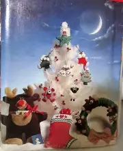 Butterick Christmas Craft Sewing Pattern Moose Stocking ornaments Vtg 80s