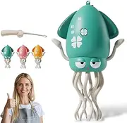 2025 New Electric Dancing Octopus Toy, Electric Auto-Avoid Octopus with LED Lights & Music, Smart Wiggly Robotic, for Kids Toddlers Indoor Play (Green)