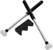 AKOOSY 2 Pairs Felt Drum Sticks with Bracket Durable Percussion Mallets for Head Timpani Drumsticks for Hand Percussion Musical Instruments Resonant Tones