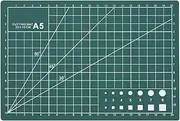 Self Healing Sewing Mat, 15x22cm No-Slip PVC Sewing Craft Mat, Double Sided 5-Ply Craft Cutting Board for Sewing Quilting Scrapbooking and Arts Crafts Cutting (A5)