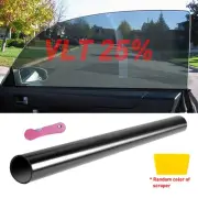 25% VLT Uncut Window Tint Roll Film Home Car Office Glass 10FTX19.6IN Silver USA (for: Ferrari)