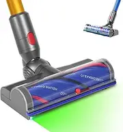 High Torque Direct Drive Motorhead Brush for Dyson V11 V15 V10 V8 V7 Vacuum Cleaners, 270° Torque Replacement Head with LED Headlights for Carpets,Hardwood Floor