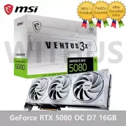 MSI GeForce RTX 5080 VENTUS 3X OC WHITE D7 16GB Gaming Graphics Card_