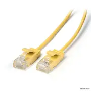 Connect Cable Ultra Slim Male CAT6 Network Ethernet Cable Connector 0.5m Yellow
