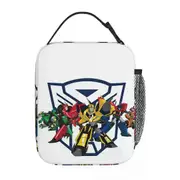 c410 Transformers Autobots Lunch Bags Insulated Lunch Tote Portable Bento Box Leakproof Picnic Bags for Woman Work Children School k410