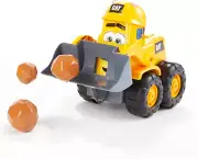 Front Loader Construction Toy with Lights, Sounds, Animated Face & Play Rocks –