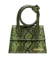 Jacquemus Le Chiquito Noeud Coiled Handbag One size green